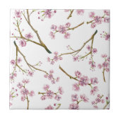 Sakura Cherry Blossom Pattern Tegeltje (Voorkant)