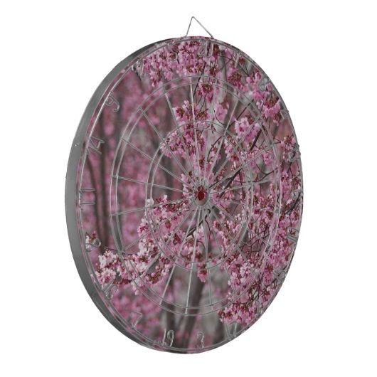 Sakura Cherry Blossom Pink Dartbord (Voorkant Links)
