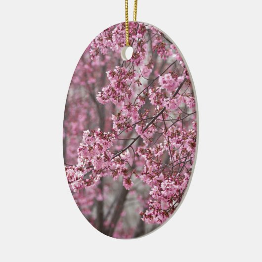 Sakura Cherry Blossom Pink Keramisch Ornament (Links)