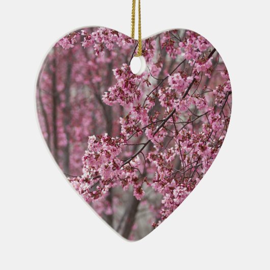 Sakura Cherry Blossom Pink Keramisch Ornament (Rechts)