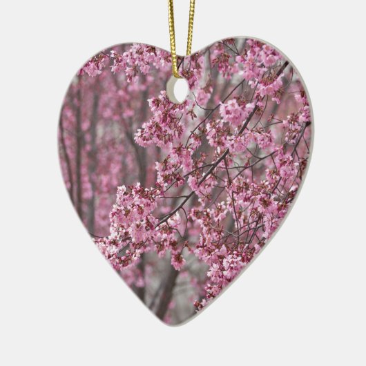 Sakura Cherry Blossom Pink Keramisch Ornament (Links)
