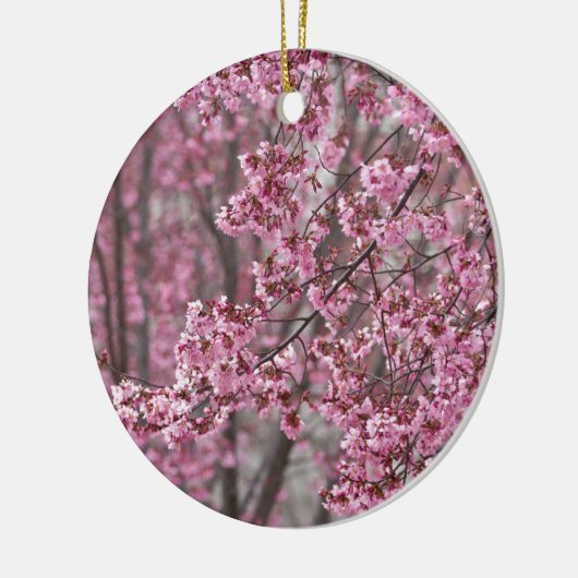 Sakura Cherry Blossom Pink Keramisch Ornament (Links)