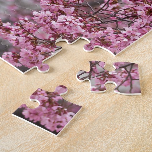 Sakura Cherry Blossom Pink Legpuzzel (Zijkant)