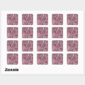 Sakura Cherry Blossom Pink Vierkante Sticker (Vel)