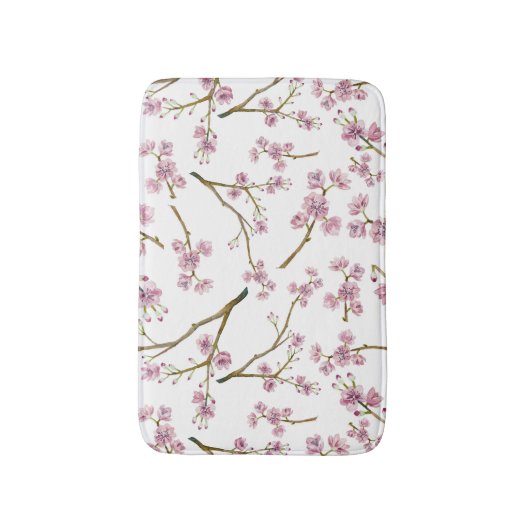 Sakura Cherry Blossom Print Badmat (Voorkant Verticaal)