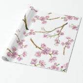 Sakura Cherry Blossom Print Cadeaupapier (Uitgerold)