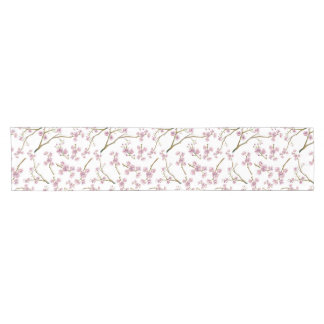 Sakura Cherry Blossom Print Korte Tafelloper