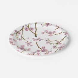 Sakura Cherry Blossom Print Papieren Bordje