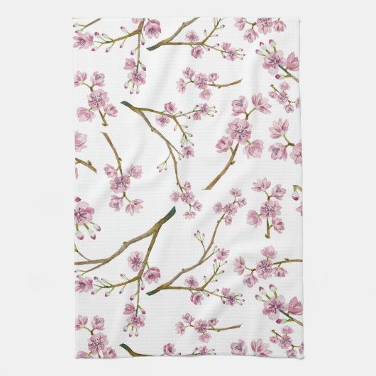 Sakura Cherry Blossom Print Theedoek (Verticaal)