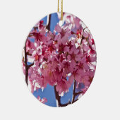Sakura Cherry Blossom Red Stars Keramisch Ornament (Rechts)