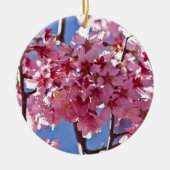 Sakura Cherry Blossom Red Stars Keramisch Ornament (Voorkant)