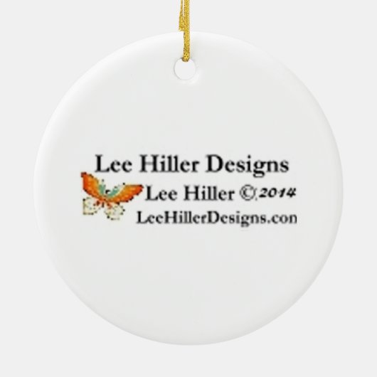 Sakura Cherry Blossom Red Stars Keramisch Ornament (Achterkant)