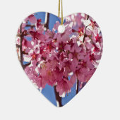 Sakura Cherry Blossom Red Stars Keramisch Ornament (Rechts)