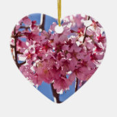 Sakura Cherry Blossom Red Stars Keramisch Ornament (Voorkant)
