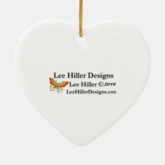 Sakura Cherry Blossom Red Stars Keramisch Ornament (Achterkant)