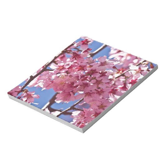 Sakura Cherry Blossom Red Stars Notitieblok (Linkerzijde)