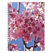 Sakura Cherry Blossom Red Stars Notitieboek (Voorkant)