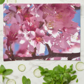 Sakura Cherry Blossom Red Stars Theedoek (Gevouwen)