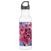 Sakura Cherry Blossom Red Stars Waterfles (Voorkant)