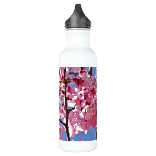 Sakura Cherry Blossom Red Stars Waterfles (Links)