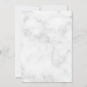 Sakura Cherry Blossom Roze Bloemen Marmer Bruiloft Kaart (Achterkant)