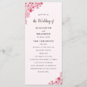 Sakura – Cherry Blossom Sakura Wedding  Programmakaart (Voorkant)