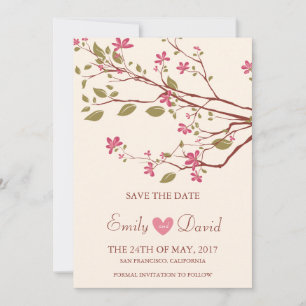 Sakura/Cherry Blossom Save the Date
