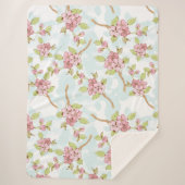 Sakura/Cherry Blossom Sherpa Deken (Voorkant)