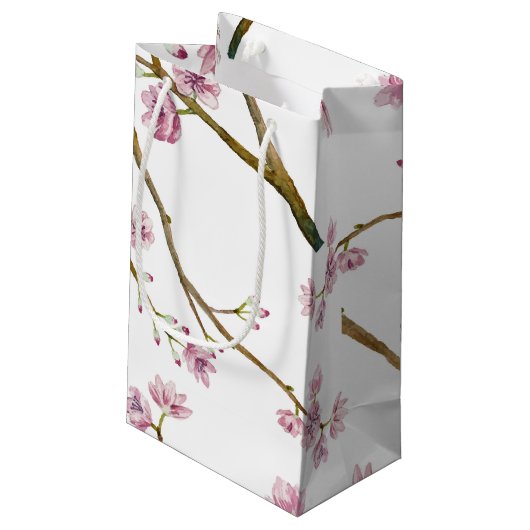 Sakura Cherry Blossom Small Gift Bag Klein Cadeauzakje (Achterkant Gekanteld)