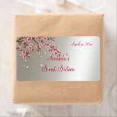 Sakura, Cherry Blossom Sweet Sixteen Label (Insitu)