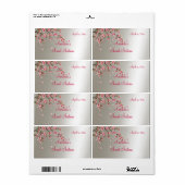 Sakura, Cherry Blossom Sweet Sixteen Label (Full Sheet)