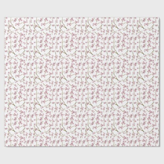 Sakura Cherry Blossom Tiled Wrapping Paper Cadeaupapier (Vlak)