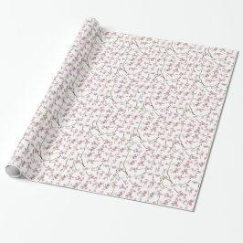 Sakura Cherry Blossom Tiled Wrapping Paper Cadeaupapier