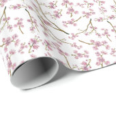 Sakura Cherry Blossom Tiled Wrapping Paper Cadeaupapier (Rol Hoek)