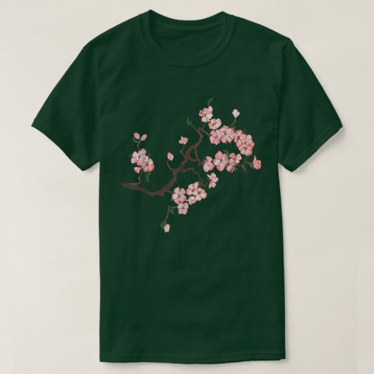 Sakura Cherry blossom twig T-shirt (Design voorkant)