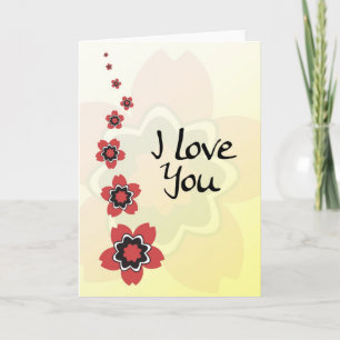Sakura Cherry Blossom Valentines Day Card Feestdagen Kaart