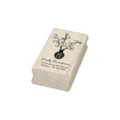 Sakura Cherry Blossom Vase Adres Rubberstempel (Stempel)