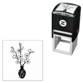 Sakura Cherry Blossom Vase Zelfinktende Stempel (In situ)