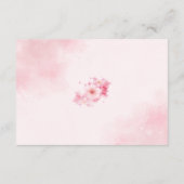 Sakura Cherry Blossom Wedding Enclosure Kaart (Achterkant)