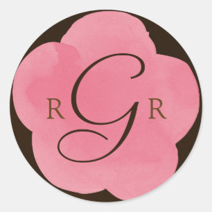 Sakura / Cherry Blossom Wedding Seal Ronde Sticker