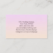 Sakura - Cherry Blossom - zachte roze pastels Visitekaartje (Achterkant)