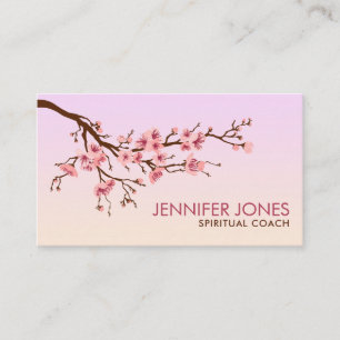 Sakura - Cherry Blossom - zachte roze pastels Visitekaartje