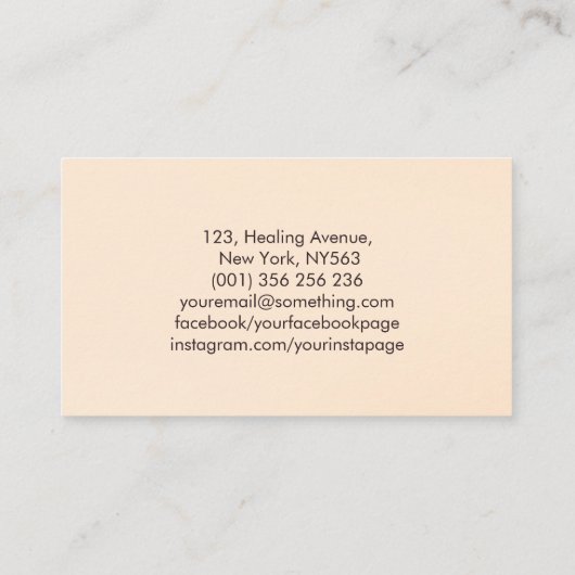 Sakura - Cherry Blossom - zachte roze pastels Visitekaartje (Achterkant)