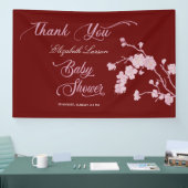 Sakura Cherry Blossoms Baby shower Bourgogne Spandoek (Beurs)
