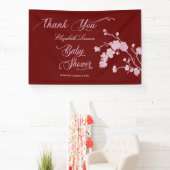 Sakura Cherry Blossoms Baby shower Bourgogne Spandoek (Insitu)