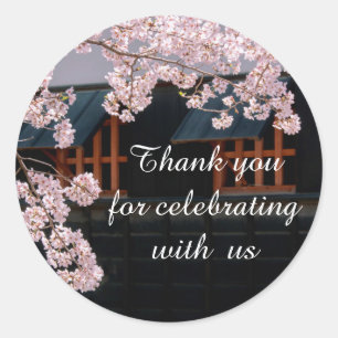 Sakura Cherry Blossoms Bruiloft Bloemen Stickers