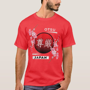 SAKURA CHERRY BLOSSOMS IN STEDEN VAN JAPAN, OTSU T-SHIRT