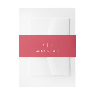 Sakura Cherry Flower Wedding Invitation Belly Band Uitnodigingen Wikkel