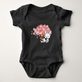 Sakura Cherry Tree Cool Schattige Kawaii konijntje Romper (Voorkant)