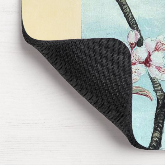 Sakura cherry Ukiyo-e. Muismat (Hoek)